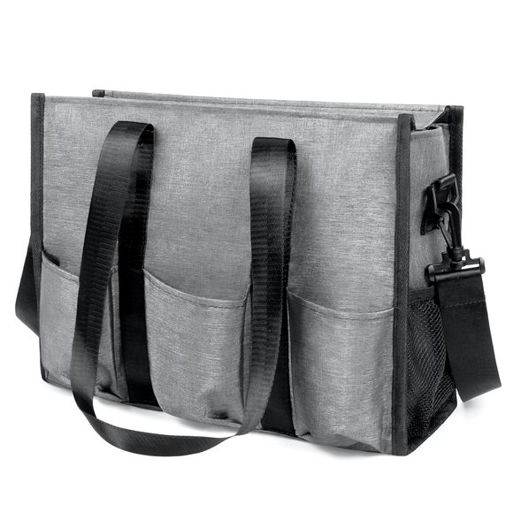 Tote Bag With Compartments, Large Multi Pockets Tote Bag & Men Work ;) - Picture 1 of 7